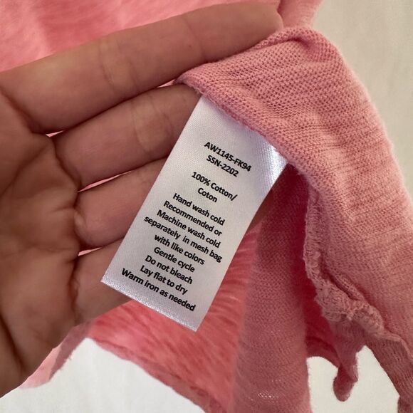 ATM Anthony Thomas Melillo Slub Tee Pink Size XL - Picture 4 of 5